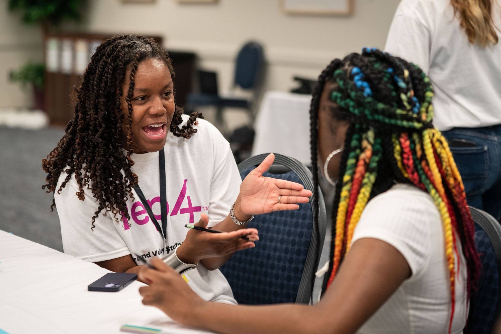 REP4 student and mentor staff at a REP 4 event